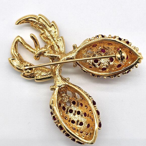 Camrose & Kross JBK Brooch Vtg  Berry Pinecone Jacqueline Kennedy Estate Pin - Picture 9 of 12